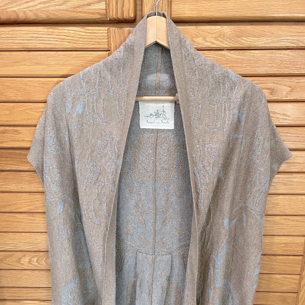 Angel of the North, Anthropologie, shawl sweater vest